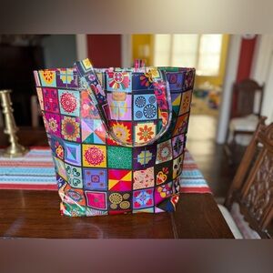 Consuela Allie Tiles Grab and Go Large Tote Bag